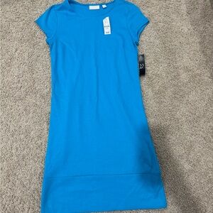 New York & Company Vibrant Blue Mini Dress
